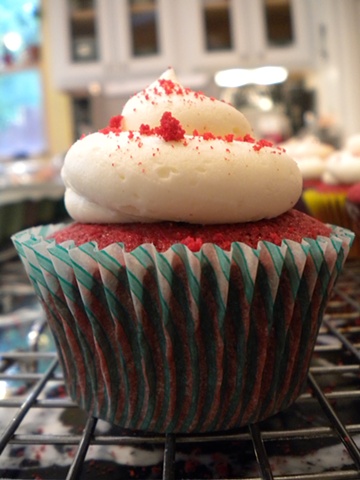 Red Velvet with cream cheese frosting